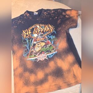 Mens Band T-Shirt Def Leppard Poison Tesla 2017 Mens M